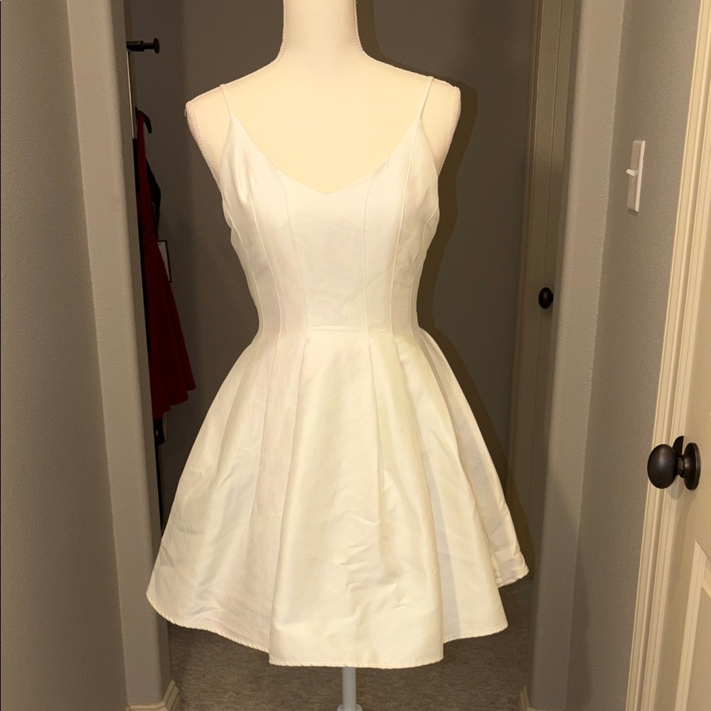 NWT Chic White Spaghetti Strap Mini Dress